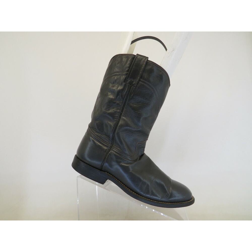 Cowtown Mens Size 7 D Gray Leather Roper Cowboy Western Boots